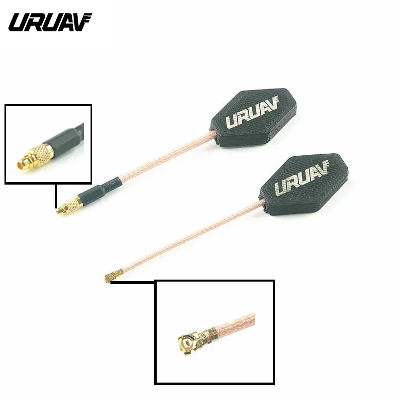 Антенна URUAV 5 8G 1.9dBi Omni циркулярная RHCP U.FL/MMCX FPV с корпусом 3D печати для Мультикоптер