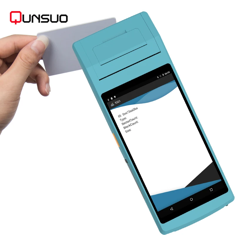 

3G Wifi NFC Reader Barcode scanner PDA Android Mini POS