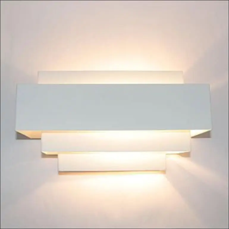 

Modern White Square layers wall lamp Fixture Lighting FG631