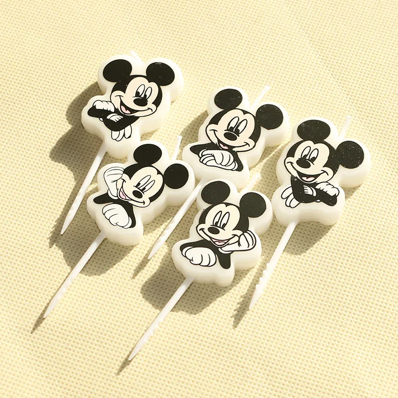 Дисней 5 шт классный Микки Маус тема торт свечи Дети День рождения украшения