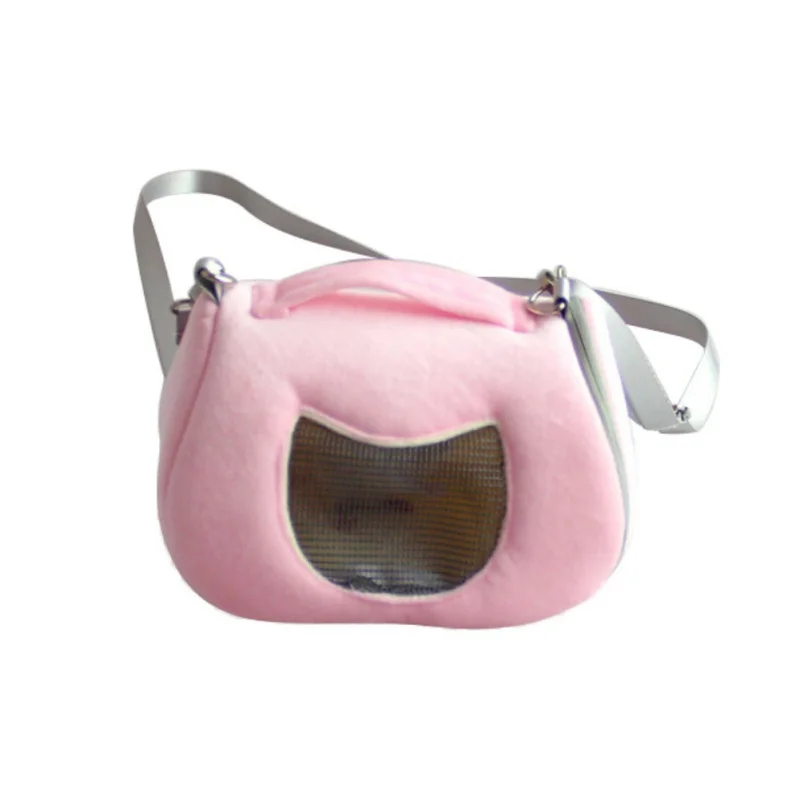 

Portable Pet Travel Hamster Carrier Bag Small Animal Breathable Detachable Strap Zippered Shoulder Bags Outdoor Carrier 2018