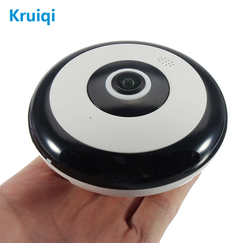 Kruiqi 360 Degree Panoramic Wireles IP Camera 1080P Audio Video WiFi 2MP HD Fish-eye Lens Wide Angle Night Vision VR CCTV Camera Kruiqi 360 Degree Panoramic Wireles IP Camera 1080P Audio Video WiFi 2MP HD Fish-eye Lens Wide Angle Night Vision VR CCTV Camera