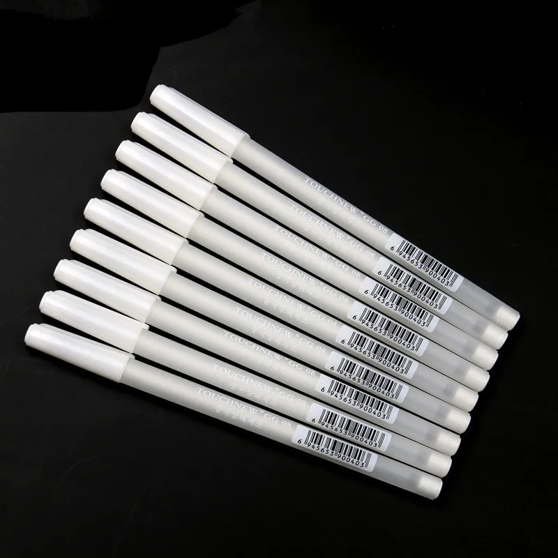 0,6 мм/0,8 мм белые чернила цвет фотоальбом гелевая ручка милый унисекс ручка подарок для детей канцелярские принадлежности офисные Обучающие школьные принадлежности