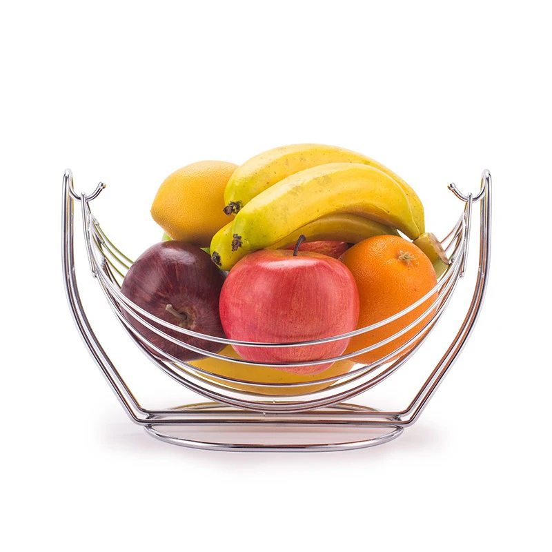 European Creative Wrought Iron Fruit Basket Organizer And Home Living