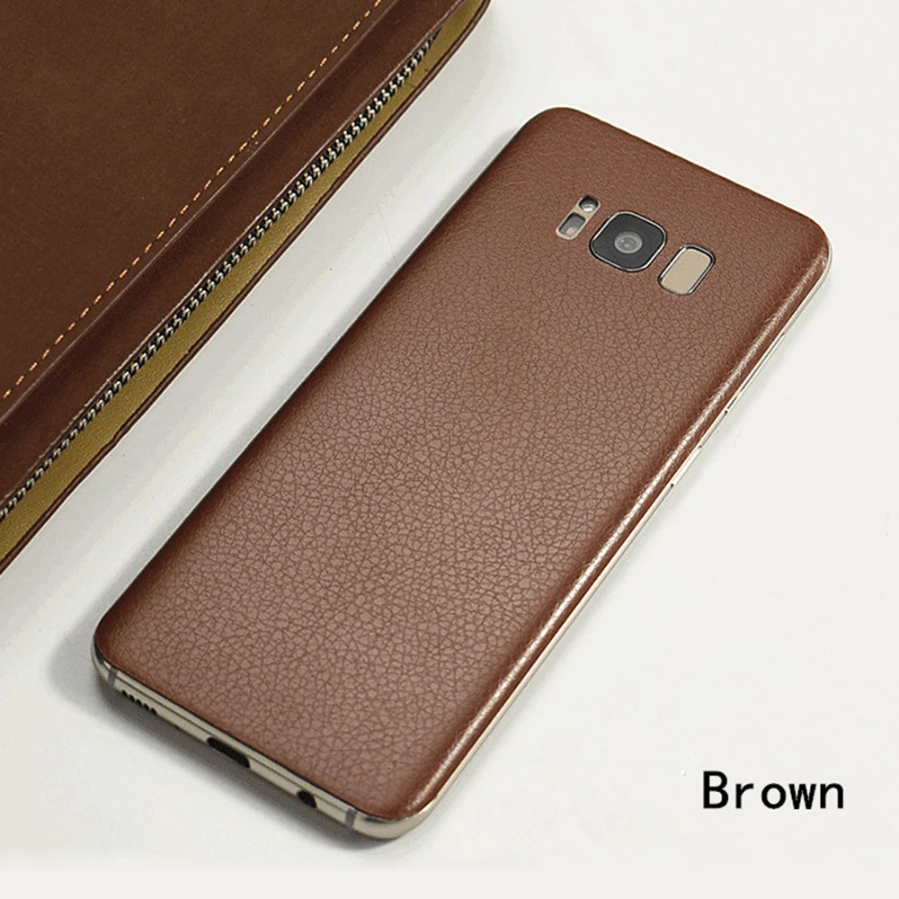 Back Film For Samsung Galaxy S8  S8 Plus Luxury Leather Skin Protective Film Sticker For Samsung Galaxy S8 S8+ Plus YIESOM New (6)