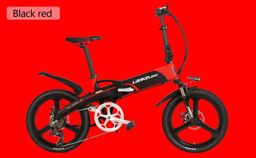Top Lankeleisi G660 Electric Bike Folding Bicycle City Ebike 7 Speeds 48V 10AH Battery Road Bike(black blue) 17 Top Lankeleisi G660 Electric Bike Folding Bicycle City Ebike 7 Speeds 48V 10AH Battery Road Bike(black blue) 17