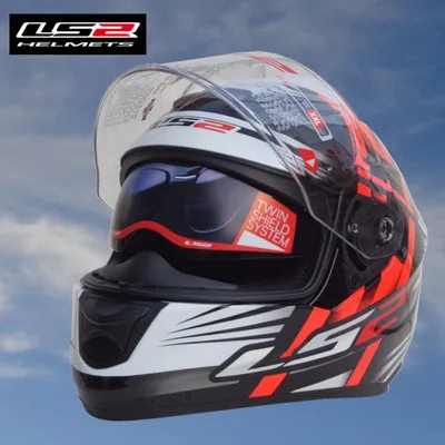Free shipping 2015 New original LS2 ff320 motorcycle helmet with inner sun visor full face helmet