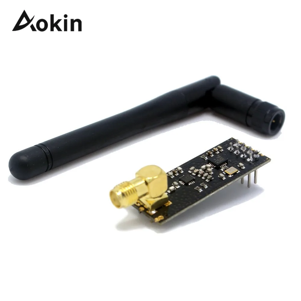 2 Set 2.4GHz lunga distanza NRF24L01+PA+LNA Wireless Modulo Antenna