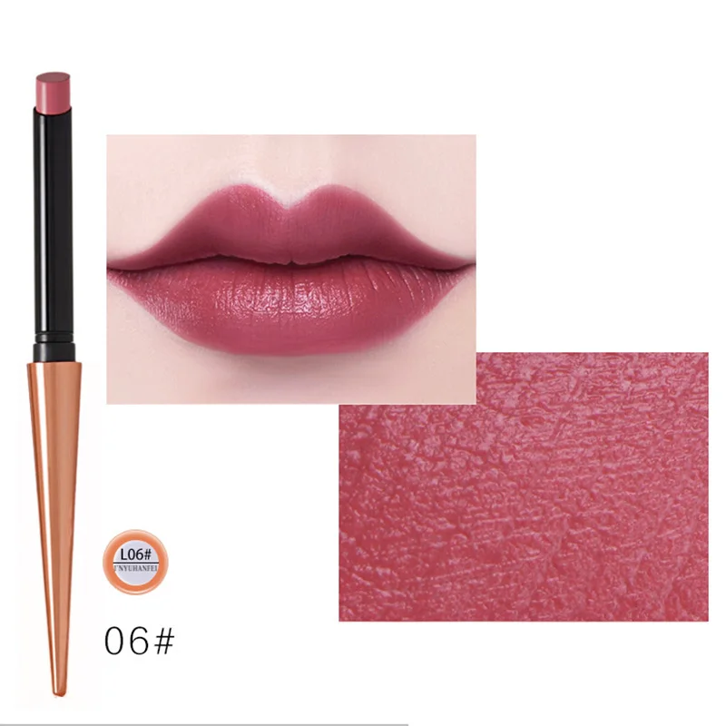 

Slim Tube Lipstick Moisturizing Long Lasting Matte Female Makeup Cosmetics 669
