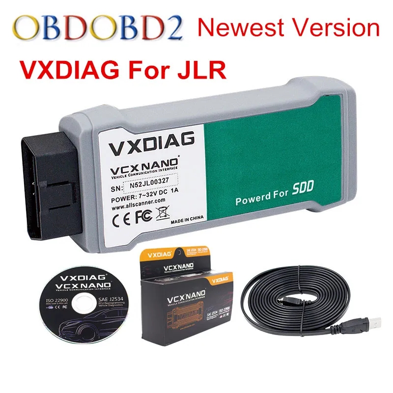Лучшее качество VXDIAG VCX NANO для JLR 2 в 1 программное обеспечение SSD V145 Land Rover/Jaguar