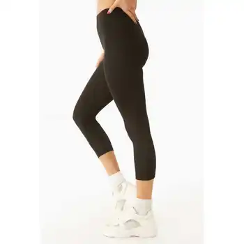 

Women Casual Solid High Waist Midi-Calf Fitness Leggings