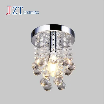 

Z Mini Chandelier Rain Drop Lighting K9 Crystal Ball LED Lamp Home Lights Fixture Pendant Ceiling Lamp 1 LED E12 Bulb Included
