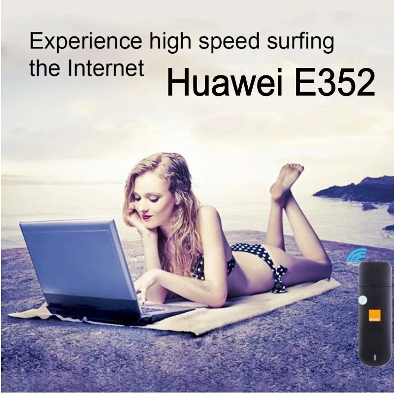 Huawei E352 высокоскоростной usb-модем 3g, поддержка внешней антенны, знак случайная поставка(черный/белый