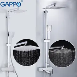 GAPPO Ванны Смесители Латунь осадков набор для душа настенный душ-массаж головы хром смеситель для ванны для ванной смеситель для душа