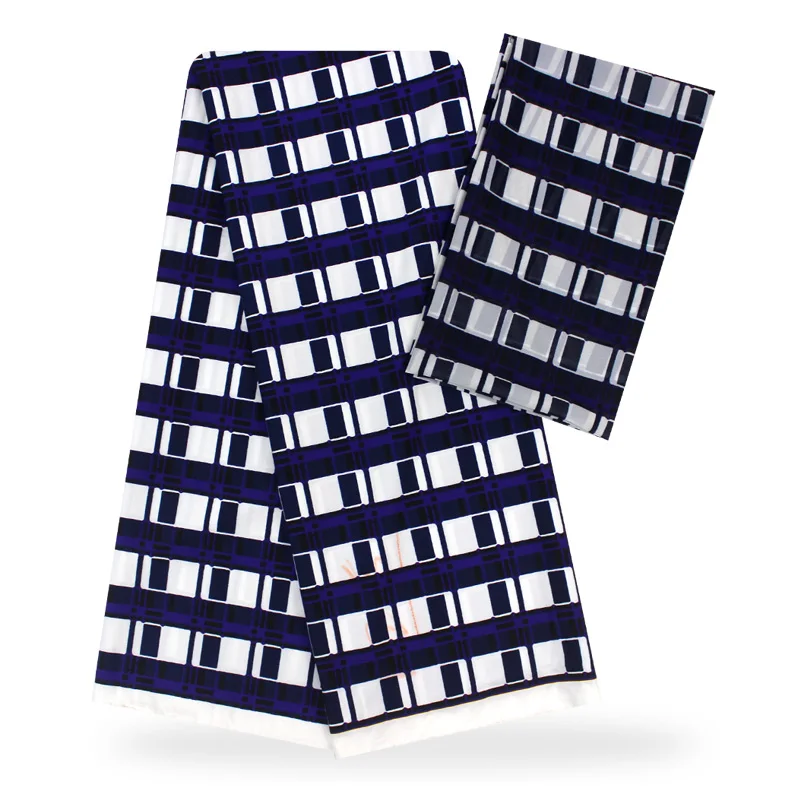 Африканский узор «Кенте» Стиль атласная шёлковая ткань Африканский принт ткань 4+ 2 ярдов в комплекте африканская ткань ткань нигерийская Анкара