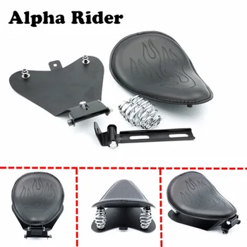 

BLACK FLAME SOLO SLIM SEAT W/ MOUNTING BRACKET SPRINGS BASEPLATE KIT FOR HARLEY SPORTSTER 48 72 883 1200 XL 2004-2006 2010-2017