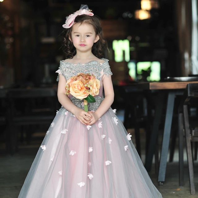 2016 Summer Flower Dress S High End Boutique Children 2016 Summer Flower Dress S High End Boutique Children Clothing Small Model Stage Performance