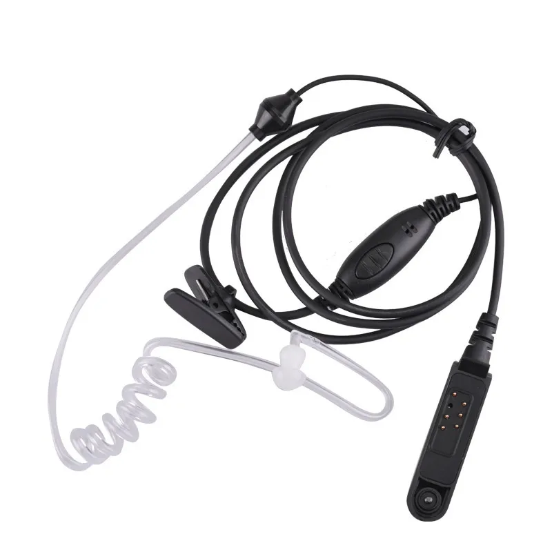 Высококачественный водонепроницаемый прозрачный воздушный Весенний PTT наушник микрофон наушники гарнитура для Baofeng UV9R 9700 GP328 Walkie Talkie