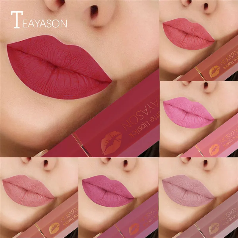

Velvet Lips Makeup Matte Lipstick Waterproof Long Lasting Nude Make Up Korean Mate Lipsticks Red Lips Cosmetics Lipstick Beauty