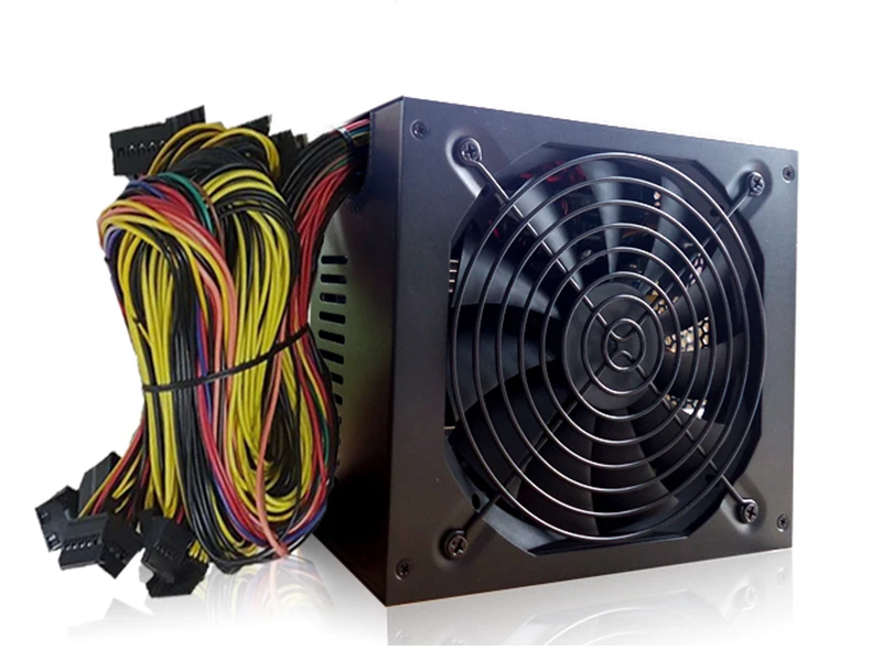 PC مينر حالة امدادات الطاقة 1800 W الكمبيوتر جهاز تعدين Ethereum Monero Bitcoin حامل الخادم PSU ل RX 470 480 570 GTX 1060 6 GPU