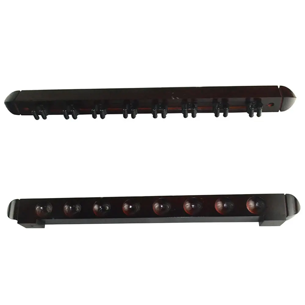 

Cuesoul 8 Cue Stick Pool Table Billiard Wall Rack Brown