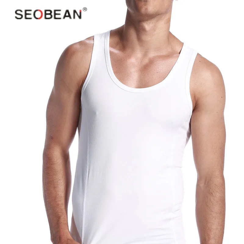 Quick Dry Athletic Fit Undershirts Sleeveless Shirts Training Man Top