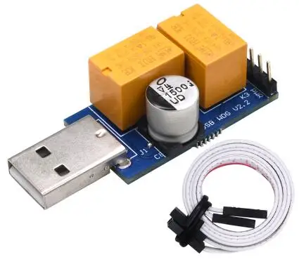 L Newest USB WatchDog Card Double Relay 24H Blue Screen Unattended Automatic Restart For PC Computer Gaming Mining Miner