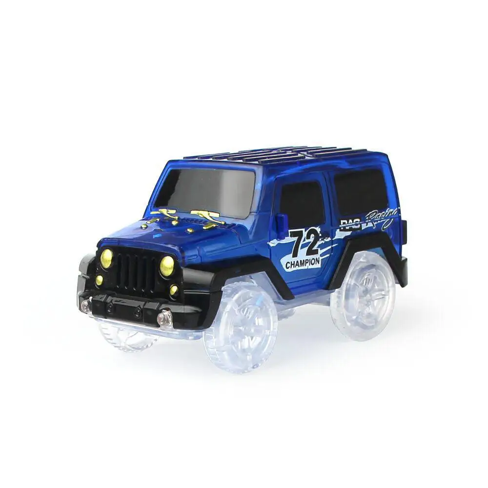 IPiggy электронный светодиодный игрушечный автомобиль мигающий свет мини гоночный трек автомобиль дети гибкие гоночные автомобили играть с светящейся гоночной трассой игрушка - Цвет: color2