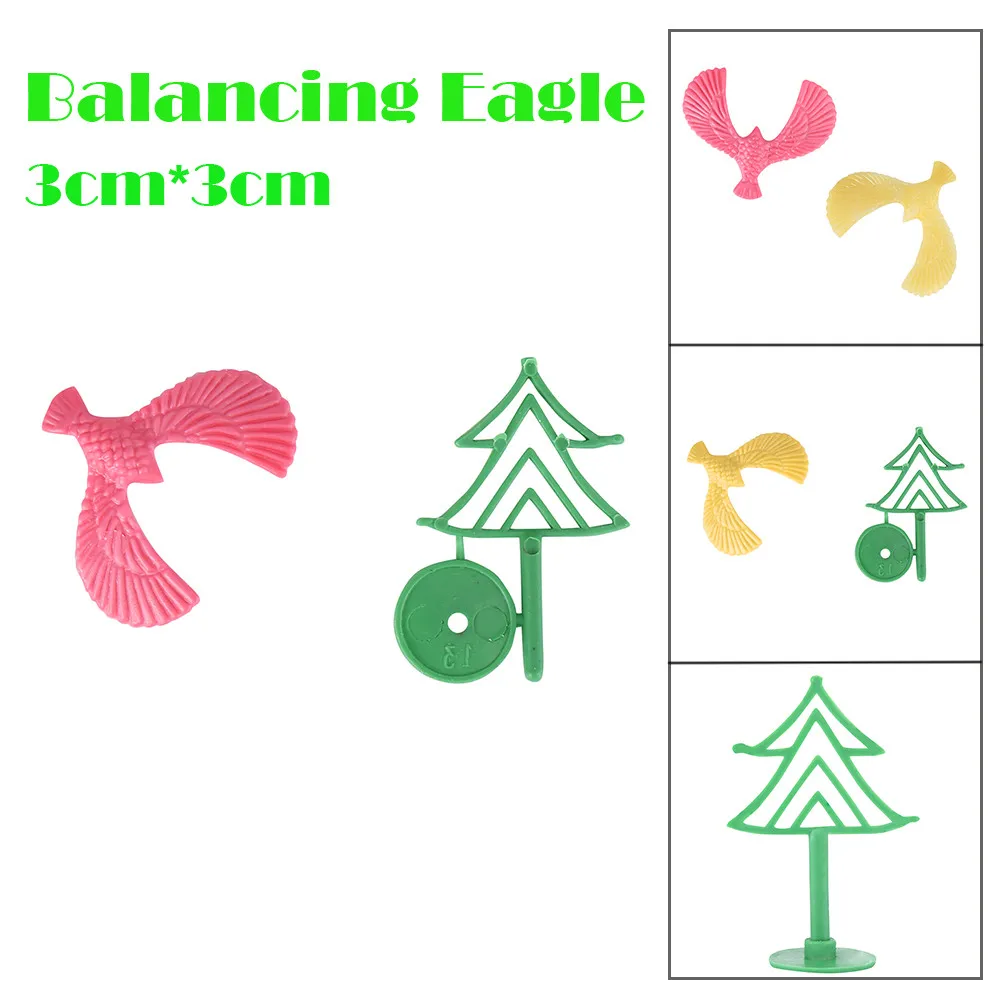 

HIINST Funny Toy Amazing Balancing Eagle With Pyramid Stand Magic Bird Desk Kids Toy Fun Learn AA# dropship