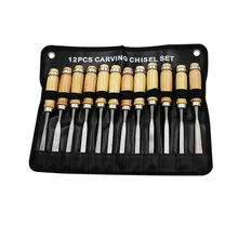 12 шт. профессиональная резьба по дереву инструменты для высекания набор ручных плотников деревообрабатывающие ножи для резки по дереву DIY детальный набор ручных инструментов