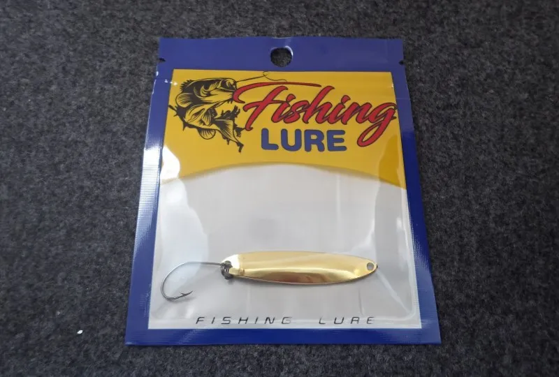 1Pcs Metal Spinner Spoon Fishing Lure Gold Silver Rotating Hard Baits For Trout Pike Peche Feather Treble Hook Tackle