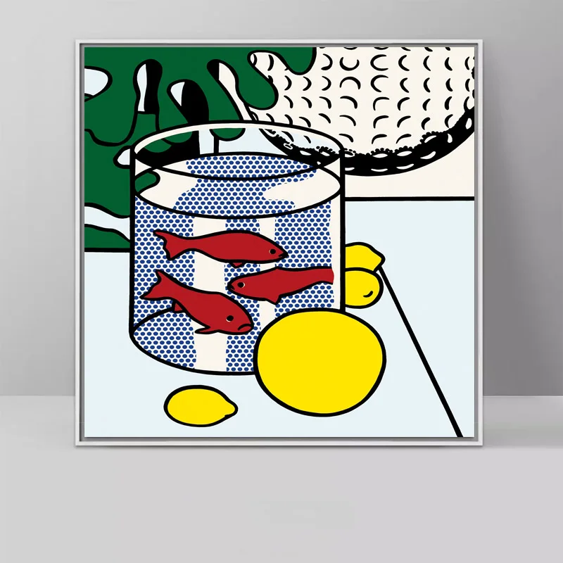 RELIABLI ART Roy Lichtenstein поп-арт, Картина на холсте, абстрактное искусство для гостиной, квадратные настенные картины, печать на холсте, без рамки - Цвет: Roy Lichtenstein 10