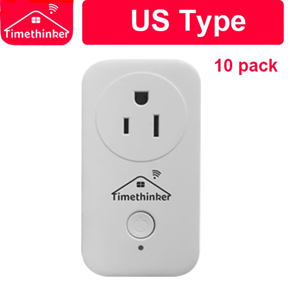 Timethinker Original Smart WiFi Socket Outlet for Apple Homekit ALexa Google Home APP Siri Voice Remote Control Timer Outlet - Комплект: US Standard