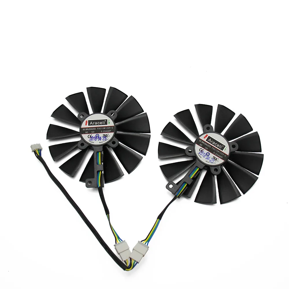 FDC10M12S9-C 12V 0.25AMP 95mm VGA Fan For ASUS STRIX RX 470 570 580 RX470 RX570 RX580 Gaming 4PIN 13 blades Cooling Fan