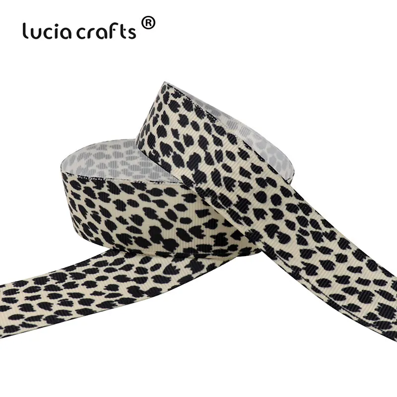 Lucia Crafts 5 ярдов/партия 25 мм печатные ленты для женщин бант ремесла одежда