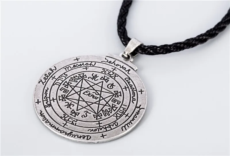 Talisman For Good Luck Key of Solomon Pentacle Seal Pendant Necklace Hermetic Enochian Kabbalah Pagan Wiccan Jewelry (7)