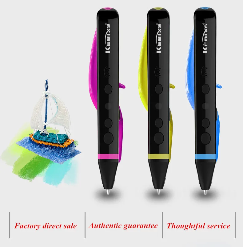 

Six Generation Newest High/Low Temperature 3D Magic Pens Can Speak 3D Graffiti Pens Add ABS PLA PCL Filament Free Shipping