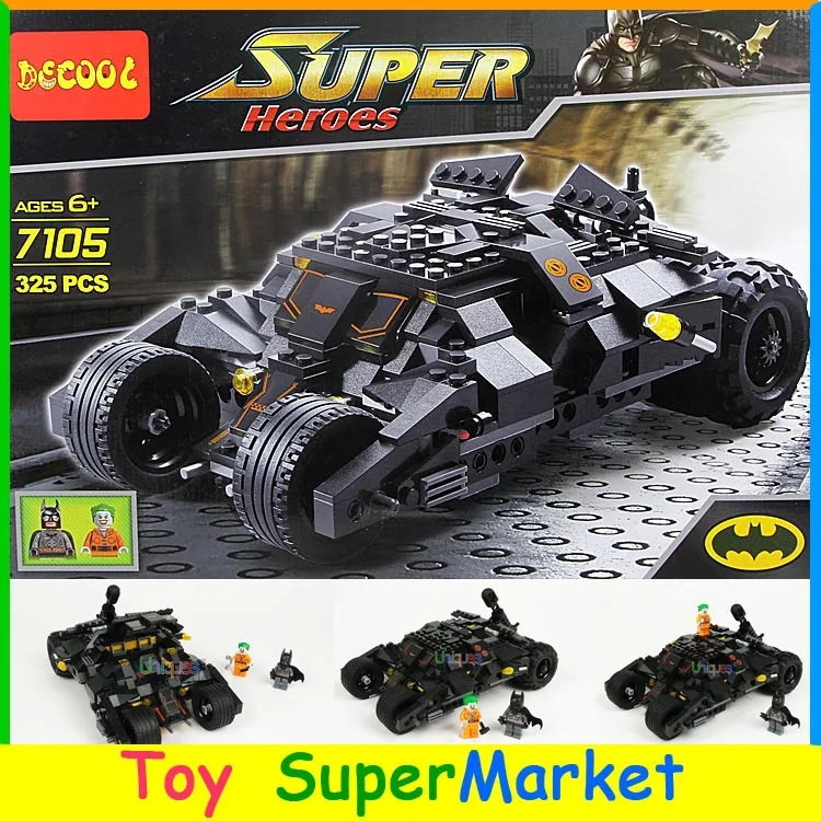 

7105 The Tumbler Batmobile Batwing Joker Small Cars figures Building Block Brick