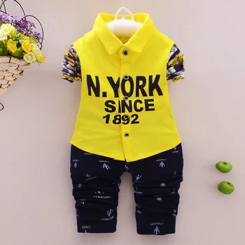 

2016 Spring Baby Sets Cartoon Letter Pattern Set Twinset Long Sleeve Sweater+pants Children Clothing Set Girls Boys Clothes