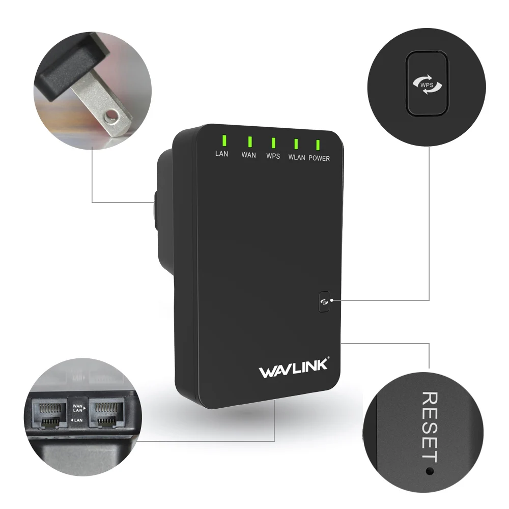 Wavlink 300 Мбит/с беспроводной Wifi удлинитель/ретранслятор/маршрутизатор Wi-Fi сетевой усилитель сигнала 802.11n/b/g 3dBi антенна WiFi Repetidor AP
