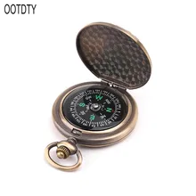 Цинковый сплав ретро карманные часы Компас Открытый Кемпинг Туризм выживания навигация