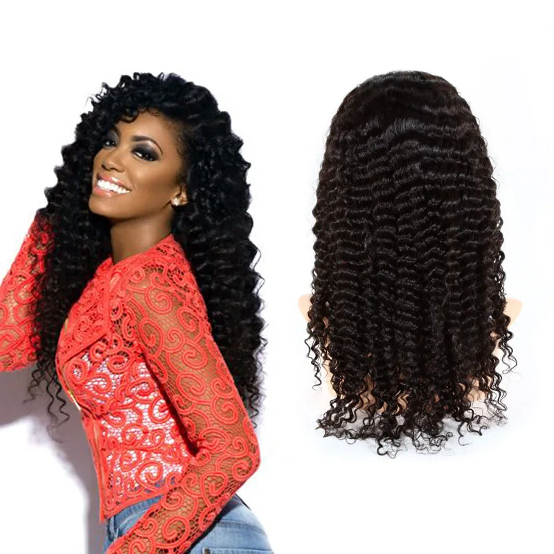 100 human hair wigs for african americans natural black color