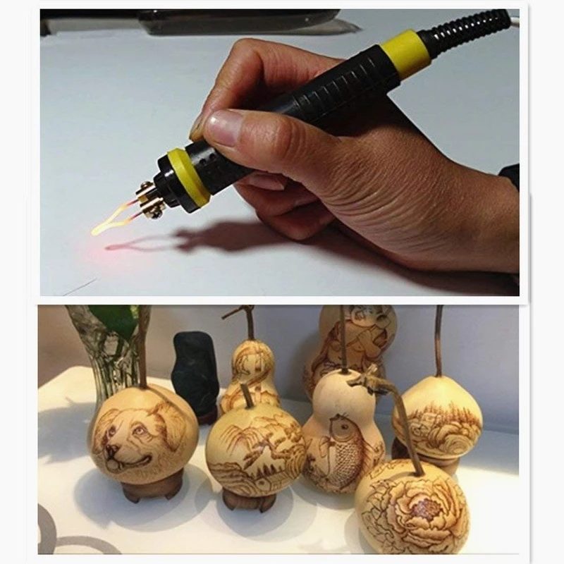 

Professional Electrocautery Pen Carving Soldering Gourd Pyrography Pen Machine Soldering Iron Pen for Gourd Pyrography Machine