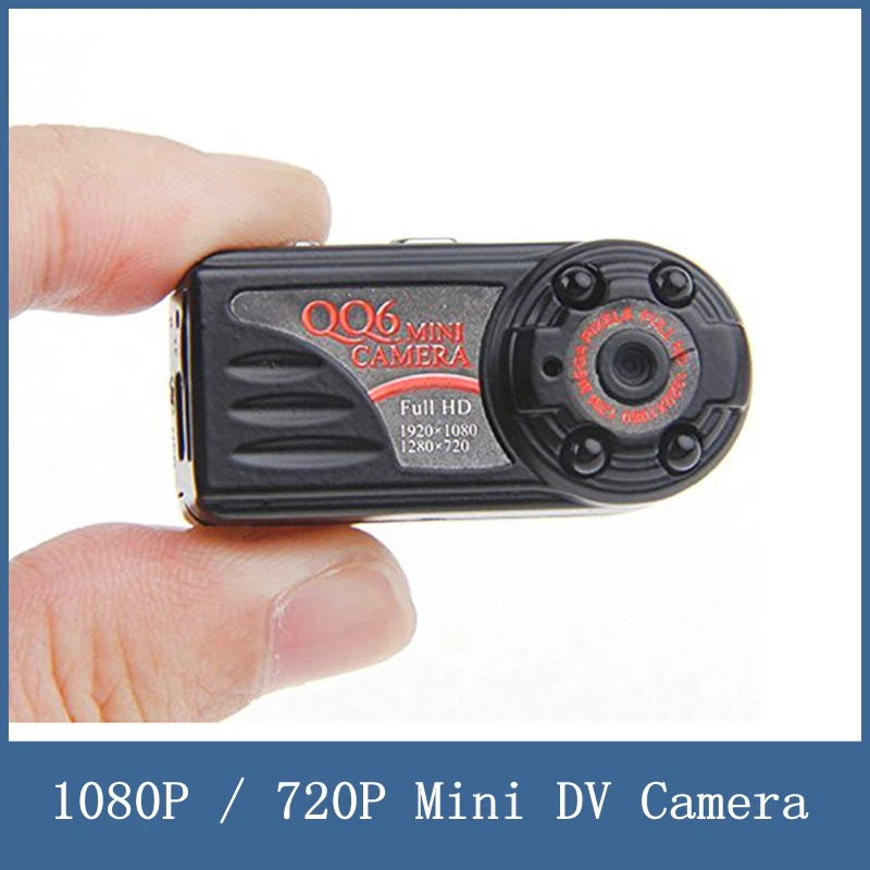 Newest Full HD 1080P / 720P Mini DV Camera QQ6 , 12M Wide Angle IR