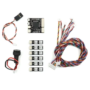

Flashing RGB LED Navigation Light Controller Low Voltage Alarm BB Buzzer Kit For RC Model FPV Quadcopter Multicopter Fixed Wing