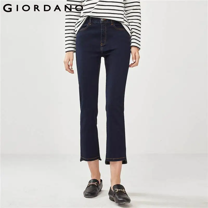 Aliexpress.com : Buy Giordano Women Denim Jeans Women High Rise ...