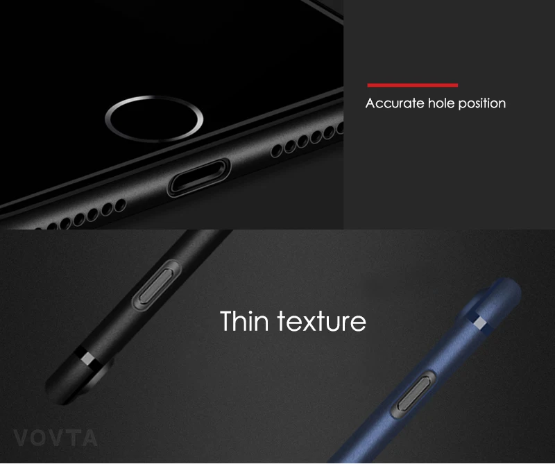 VOVTA Luxury Brand Silicone TPU Case for iPhone 7 Cases 7 plus 8 Soft Silicon iPhone 8 Case 8 Plus Candy Full Cover Phone Cases 9