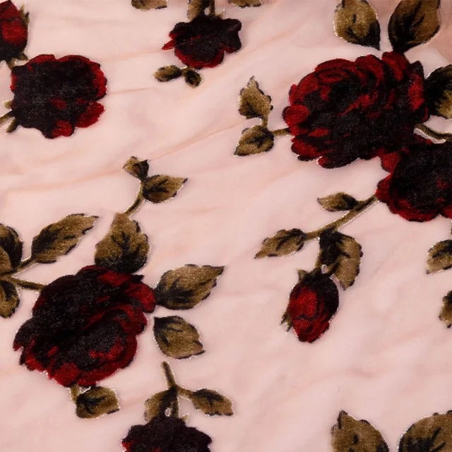 Winter Flower 20s Brushed Cotton Rayon Fabric by the yard 4 colors made in Korea 147cm
