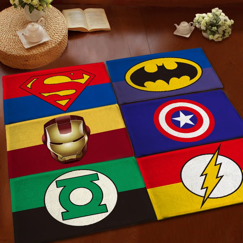 

Promotion!Iron Man /The Flash / Deadpool / The Avengers Mat Doormat Flannel Printing Non-slip Floor Rug 50cmx80cm Bedroom Carpet