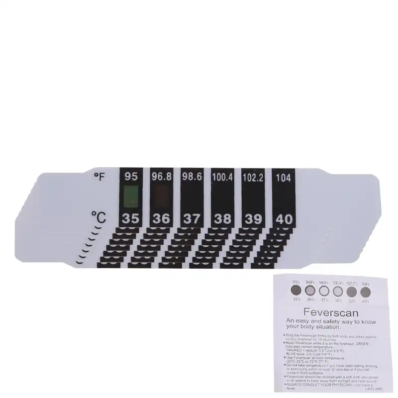 10 pces bebê crianças testa tira cabeça termômetro febre corpo teste de temperatura seguro